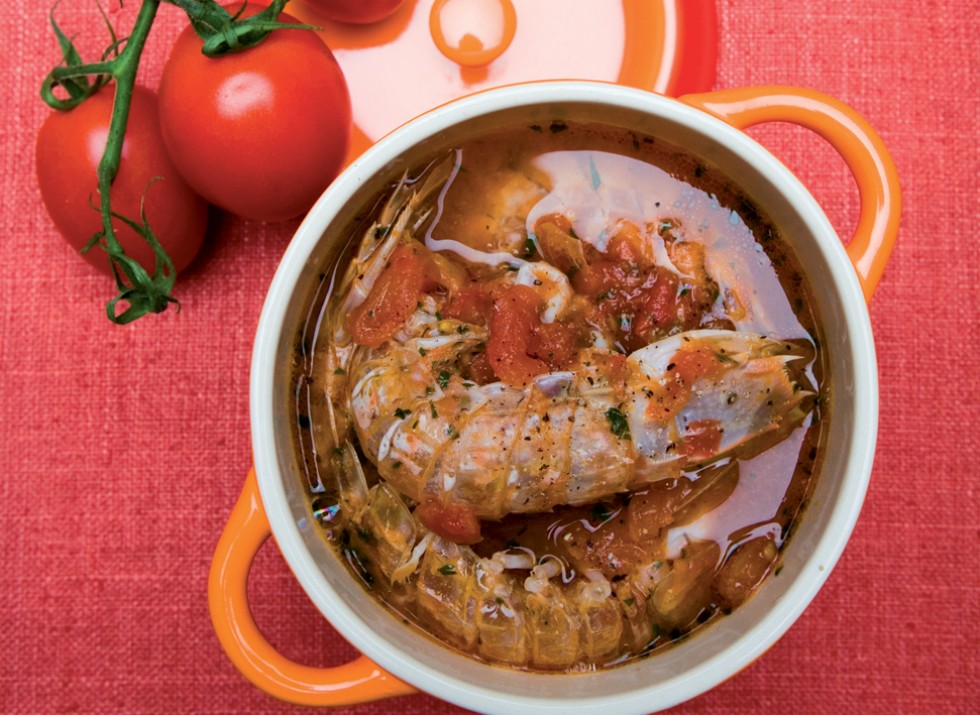 Zuppa di canocchie o cicale di mare