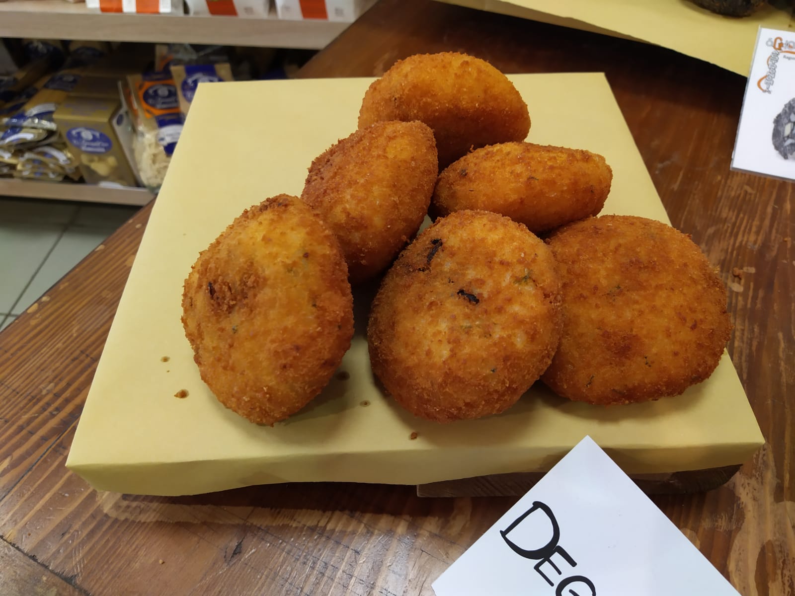 Arancini ai frutti di mare